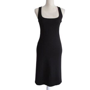 Criss Cross Form Fitting Knit Dress Banana Republic